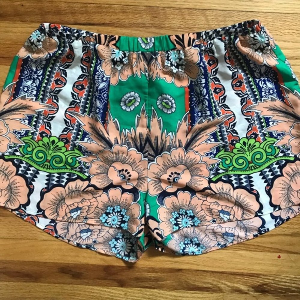 Large Pink Owl Shorts
